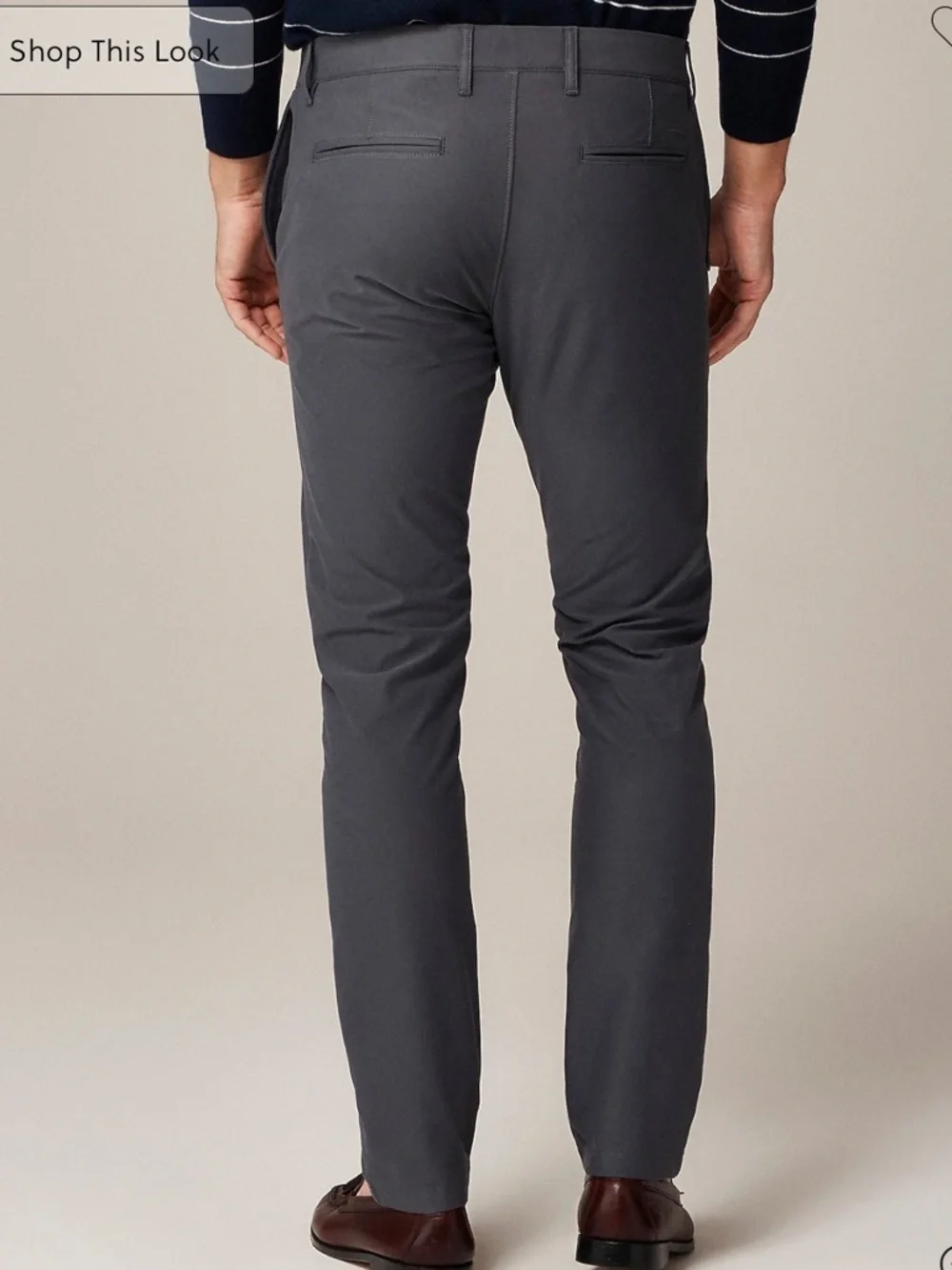 J crew Atlantic slate 484 Slim-fit tech pant